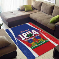 Personalized Haiti 1804 Area Rug Happy Ayiti Independence Day LT14