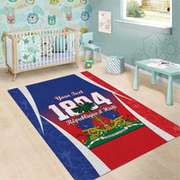 Personalized Haiti 1804 Area Rug Happy Ayiti Independence Day LT14