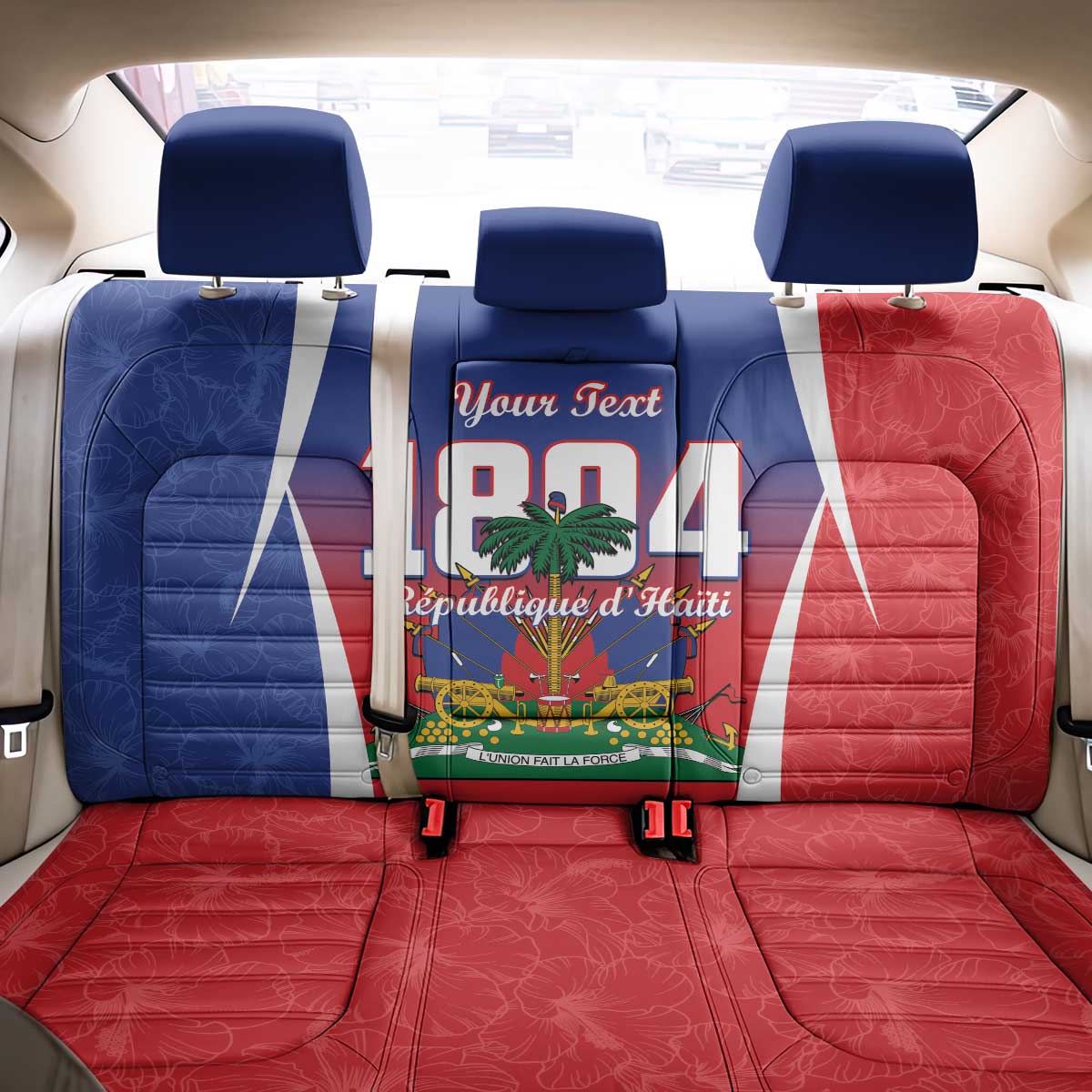 Personalized Haiti 1804 Back Car Seat Cover Happy Ayiti Independence Day LT14