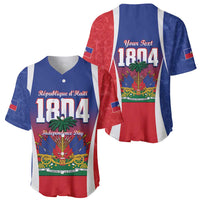 Personalized Haiti 1804 Baseball Jersey Happy Ayiti Independence Day LT14