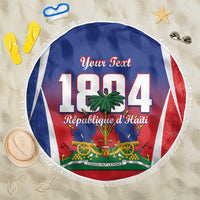Personalized Haiti 1804 Beach Blanket Happy Ayiti Independence Day LT14