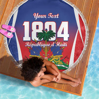 Personalized Haiti 1804 Beach Blanket Happy Ayiti Independence Day LT14