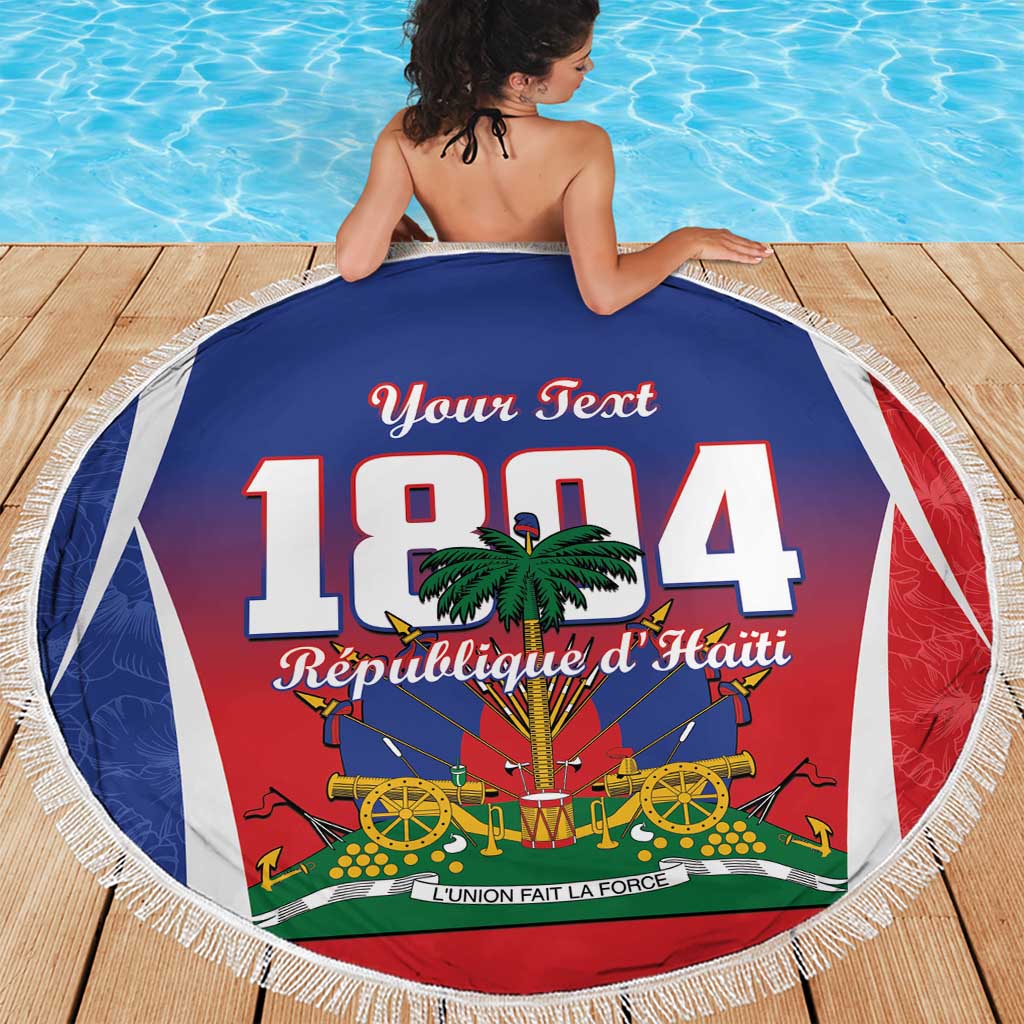 Personalized Haiti 1804 Beach Blanket Happy Ayiti Independence Day LT14