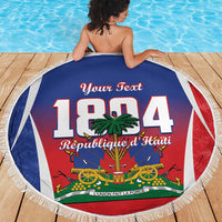 Personalized Haiti 1804 Beach Blanket Happy Ayiti Independence Day LT14