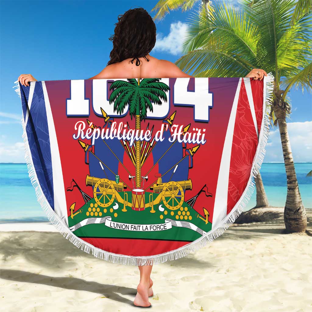 Personalized Haiti 1804 Beach Blanket Happy Ayiti Independence Day LT14