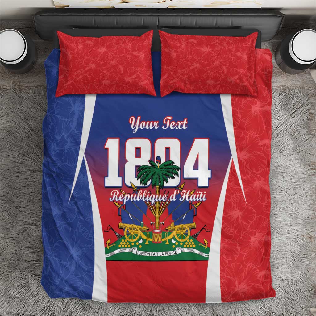 Personalized Haiti 1804 Bedding Set Happy 221st Independence Anniversary - Wonder Print Shop