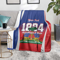 Personalized Haiti 1804 Blanket Happy Ayiti Independence Day LT14