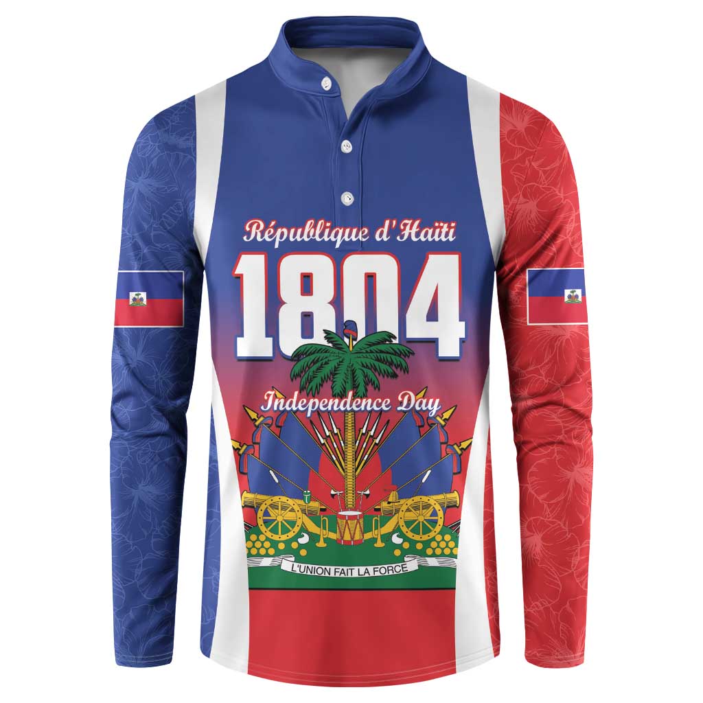 Personalized Haiti 1804 Button Sweatshirt Happy Ayiti Independence Day LT14