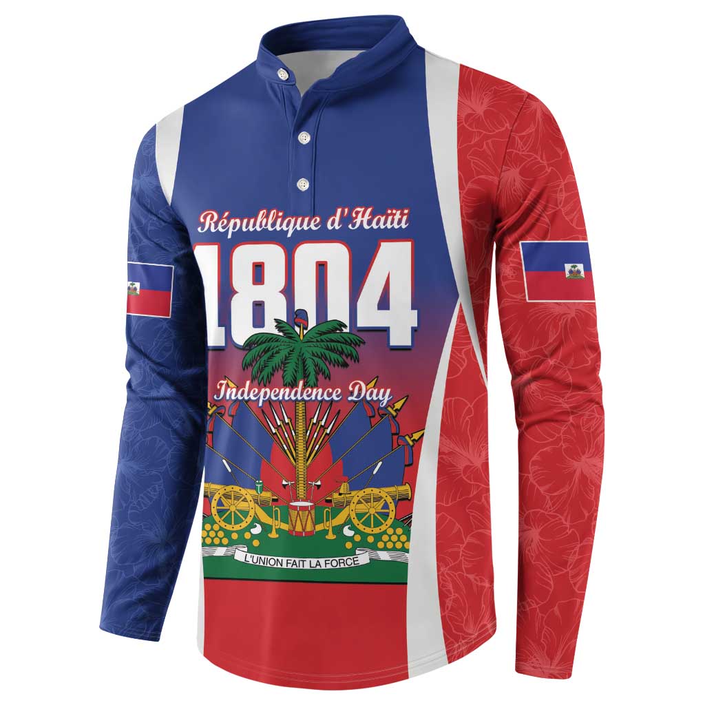 Personalized Haiti 1804 Button Sweatshirt Happy Ayiti Independence Day LT14