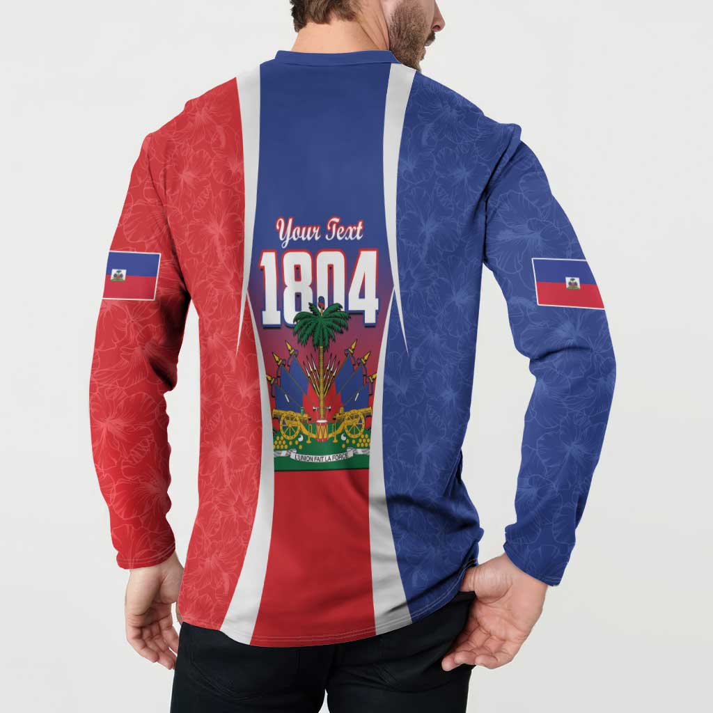 Personalized Haiti 1804 Button Sweatshirt Happy Ayiti Independence Day LT14
