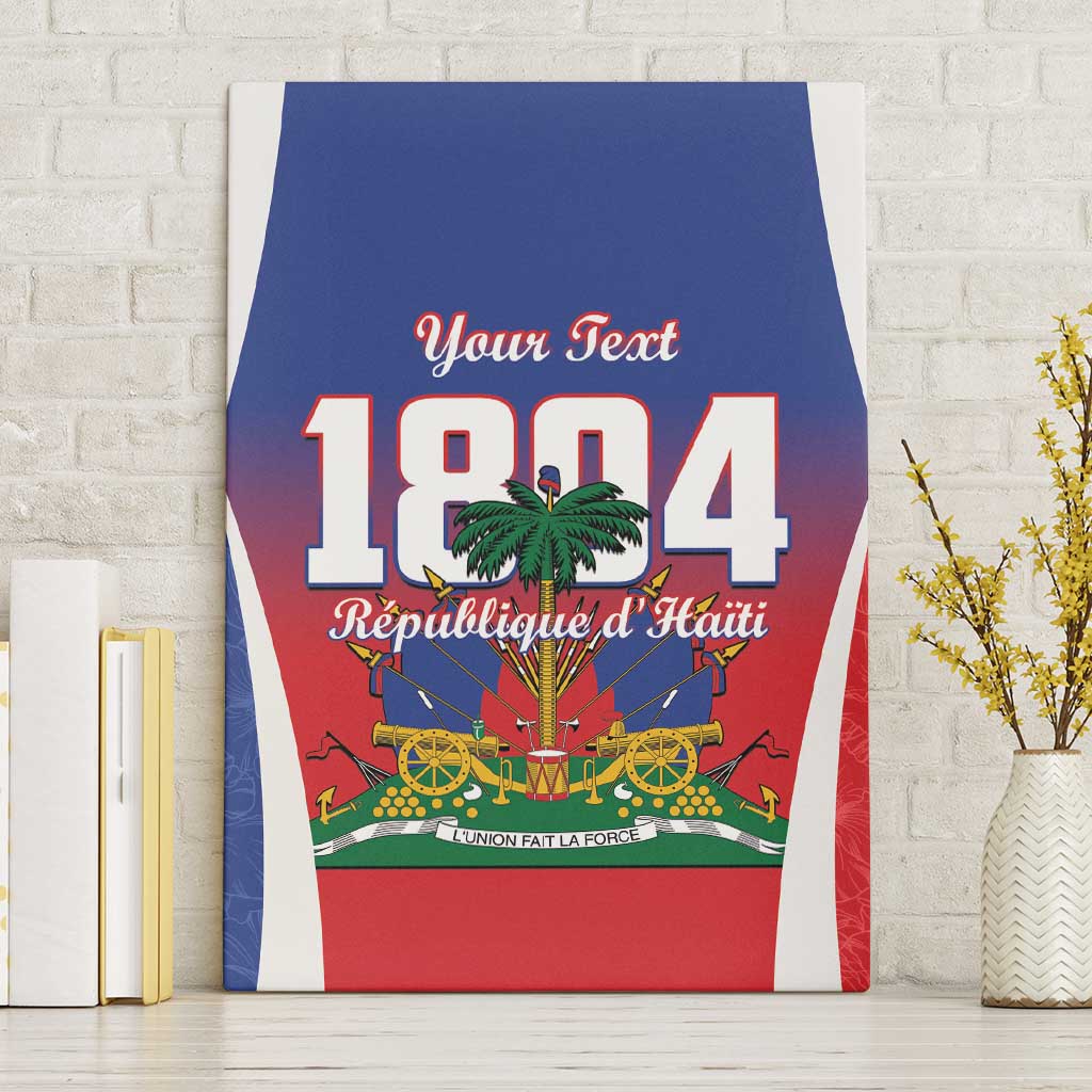 Personalized Haiti 1804 Canvas Wall Art Happy 221st Independence Anniversary - Wonder Print Shop