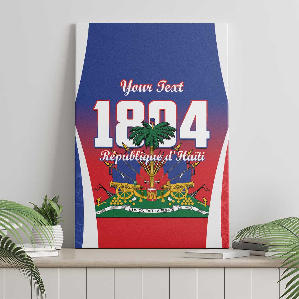 Personalized Haiti 1804 Canvas Wall Art Happy Ayiti Independence Day LT14