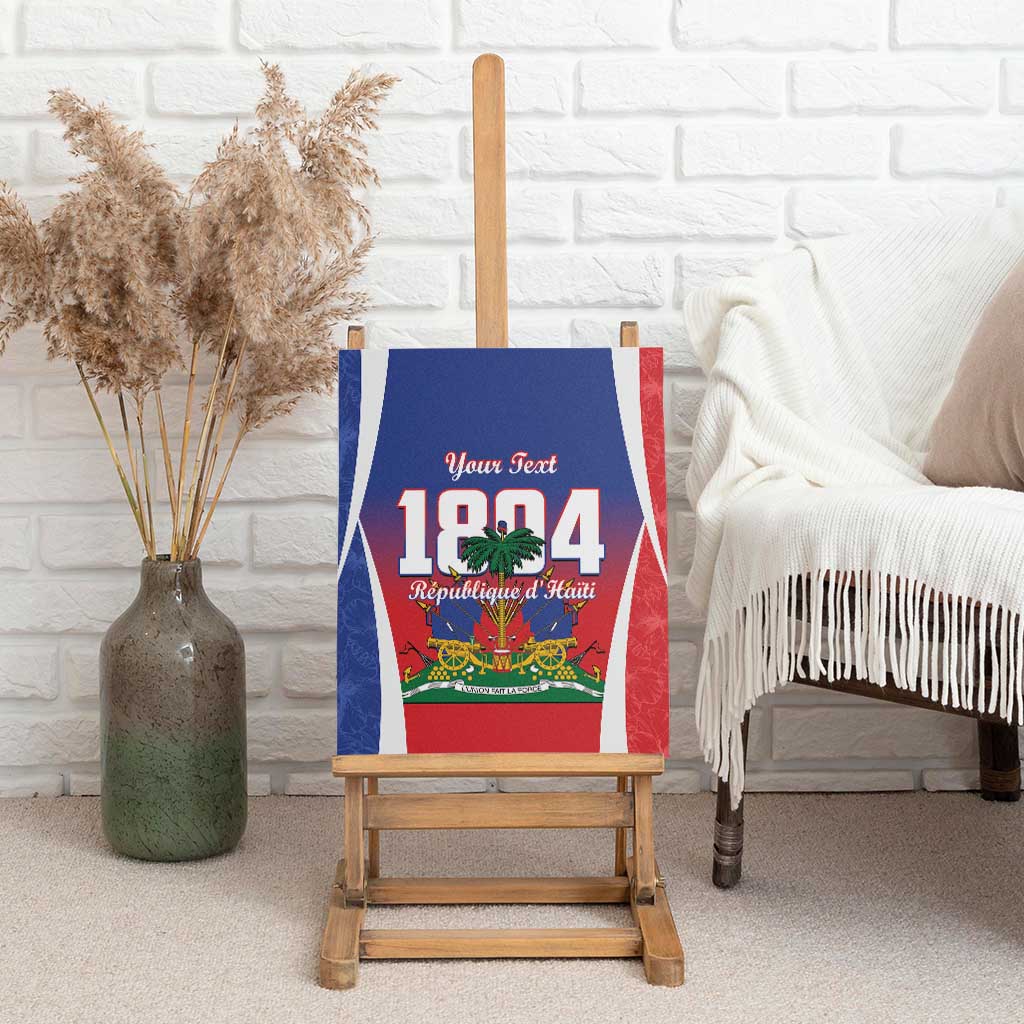 Personalized Haiti 1804 Canvas Wall Art Happy Ayiti Independence Day LT14