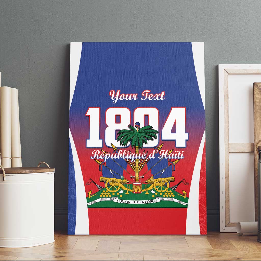 Personalized Haiti 1804 Canvas Wall Art Happy Ayiti Independence Day LT14
