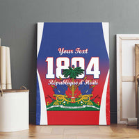 Personalized Haiti 1804 Canvas Wall Art Happy Ayiti Independence Day LT14