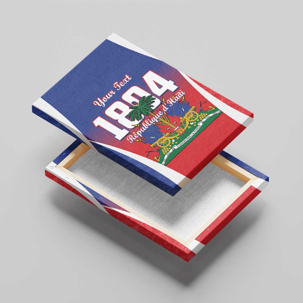Personalized Haiti 1804 Canvas Wall Art Happy Ayiti Independence Day LT14