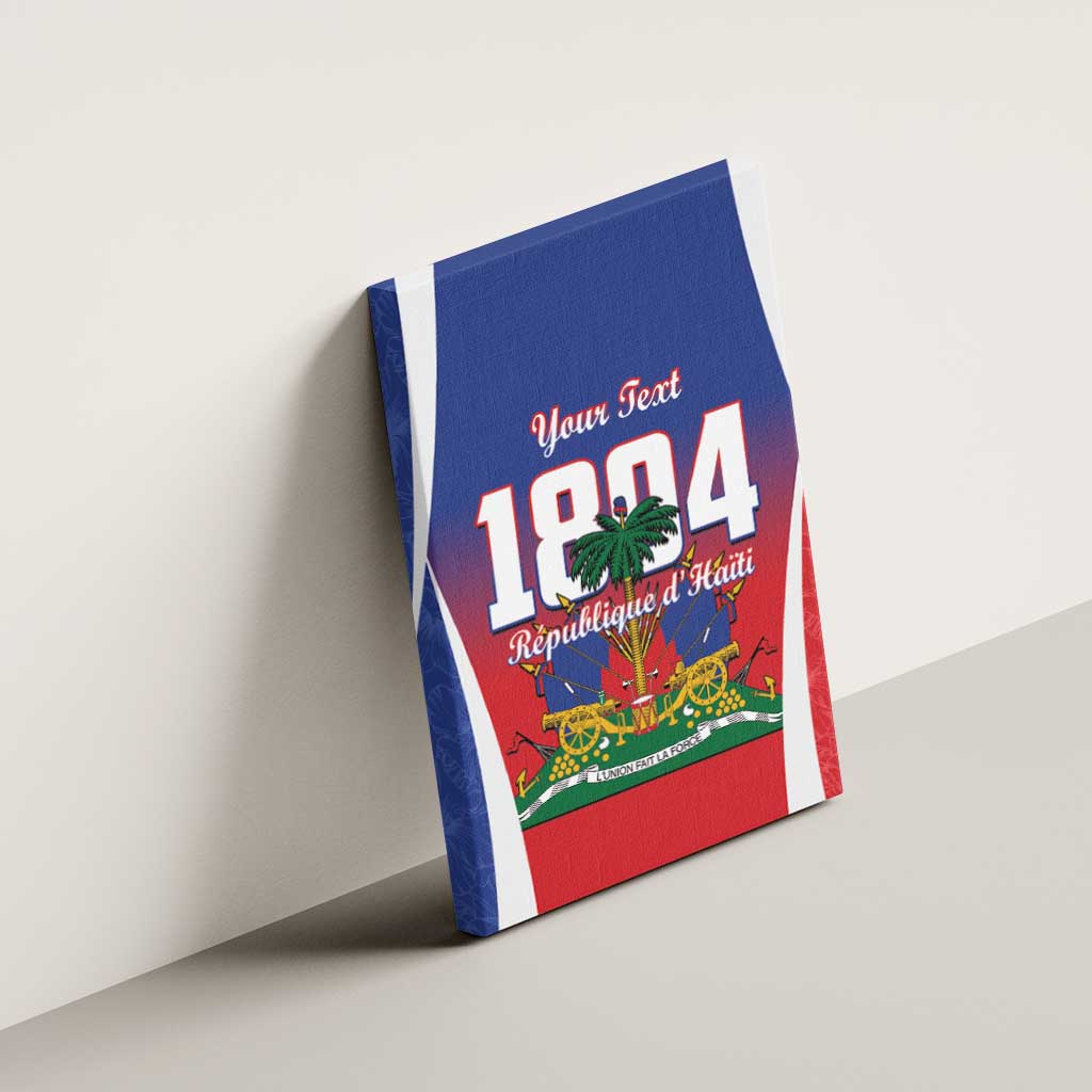 Personalized Haiti 1804 Canvas Wall Art Happy Ayiti Independence Day LT14