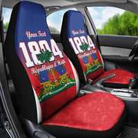 Personalized Haiti 1804 Car Seat Cover Happy Ayiti Independence Day LT14