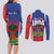 Personalized Haiti 1804 Couples Matching Long Sleeve Bodycon Dress and Long Sleeve Button Shirt Happy 221st Independence Anniversary - Wonder Print Shop