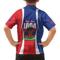 Personalized Haiti 1804 Family Matching Long Sleeve Bodycon Dress and Hawaiian Shirt Happy Ayiti Independence Day LT14