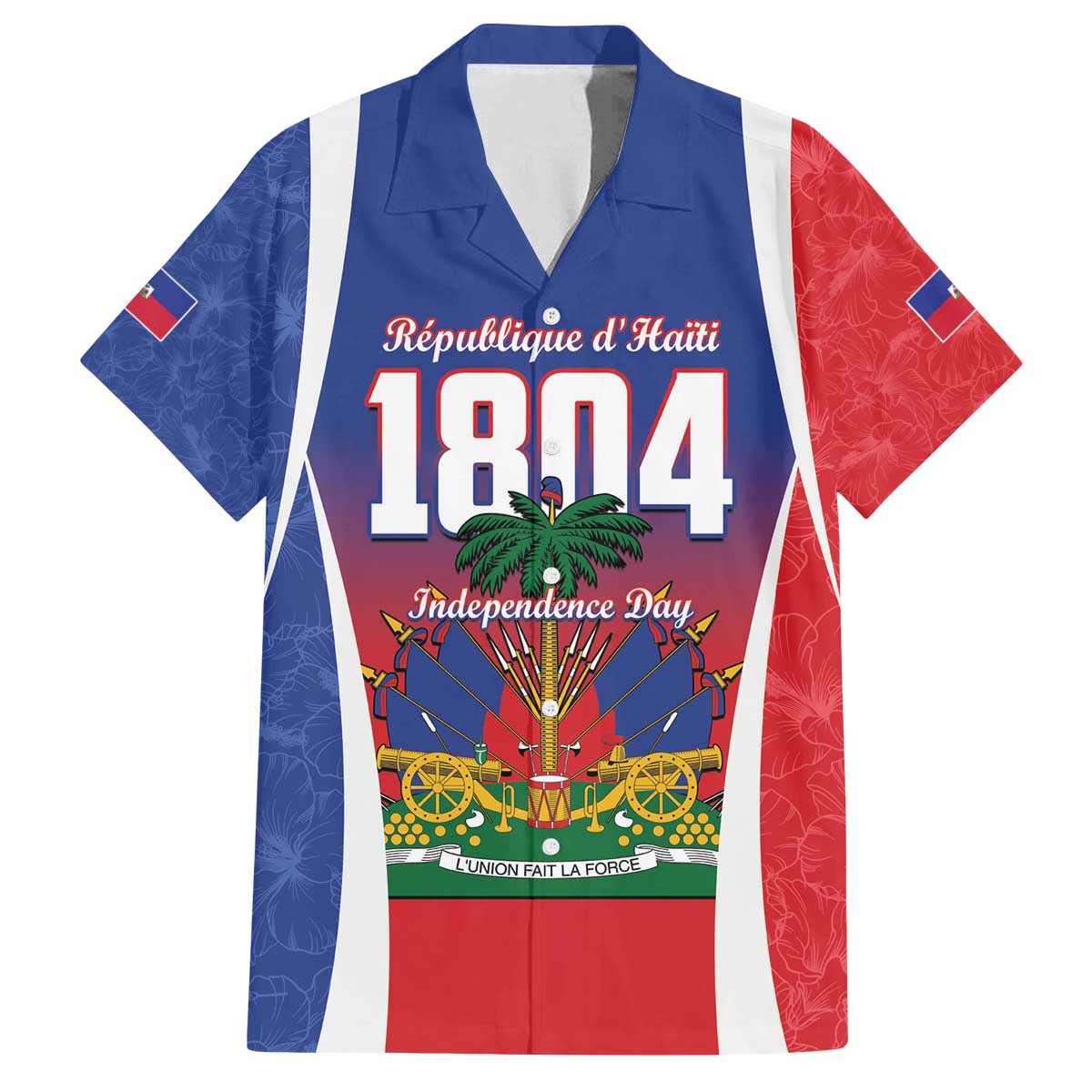 Personalized Haiti 1804 Family Matching Off The Shoulder Long Sleeve Dress and Hawaiian Shirt Happy Ayiti Independence Day LT14