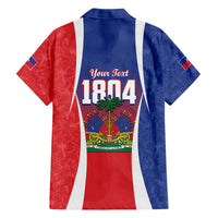 Personalized Haiti 1804 Family Matching Off The Shoulder Long Sleeve Dress and Hawaiian Shirt Happy Ayiti Independence Day LT14