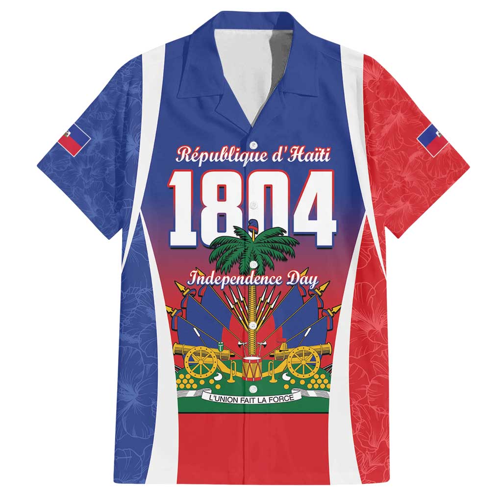 Personalized Haiti 1804 Family Matching Off Shoulder Short Dress and Hawaiian Shirt Happy Ayiti Independence Day LT14