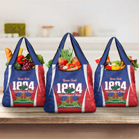 Personalized Haiti 1804 Grocery Bag Happy Ayiti Independence Day LT14