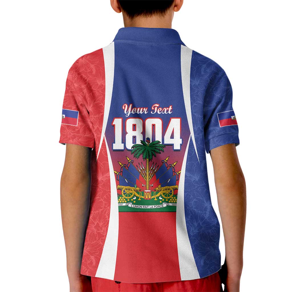 Personalized Haiti 1804 Kid Polo Shirt Happy Ayiti Independence Day LT14