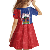 Personalized Haiti 1804 Kid Short Sleeve Dress Happy Ayiti Independence Day LT14