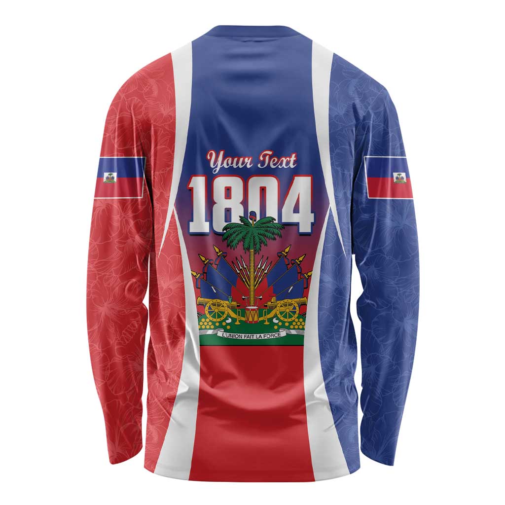 Personalized Haiti 1804 Long Sleeve Shirt Happy Ayiti Independence Day LT14