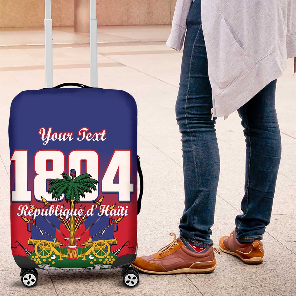 Personalized Haiti 1804 Luggage Cover Happy 221st Independence Anniversary - Wonder Print Shop