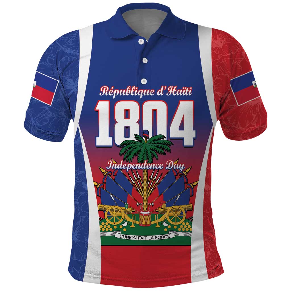 Personalized Haiti 1804 Polo Shirt Happy Ayiti Independence Day LT14