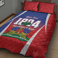 Personalized Haiti 1804 Quilt Bed Set Happy Ayiti Independence Day LT14