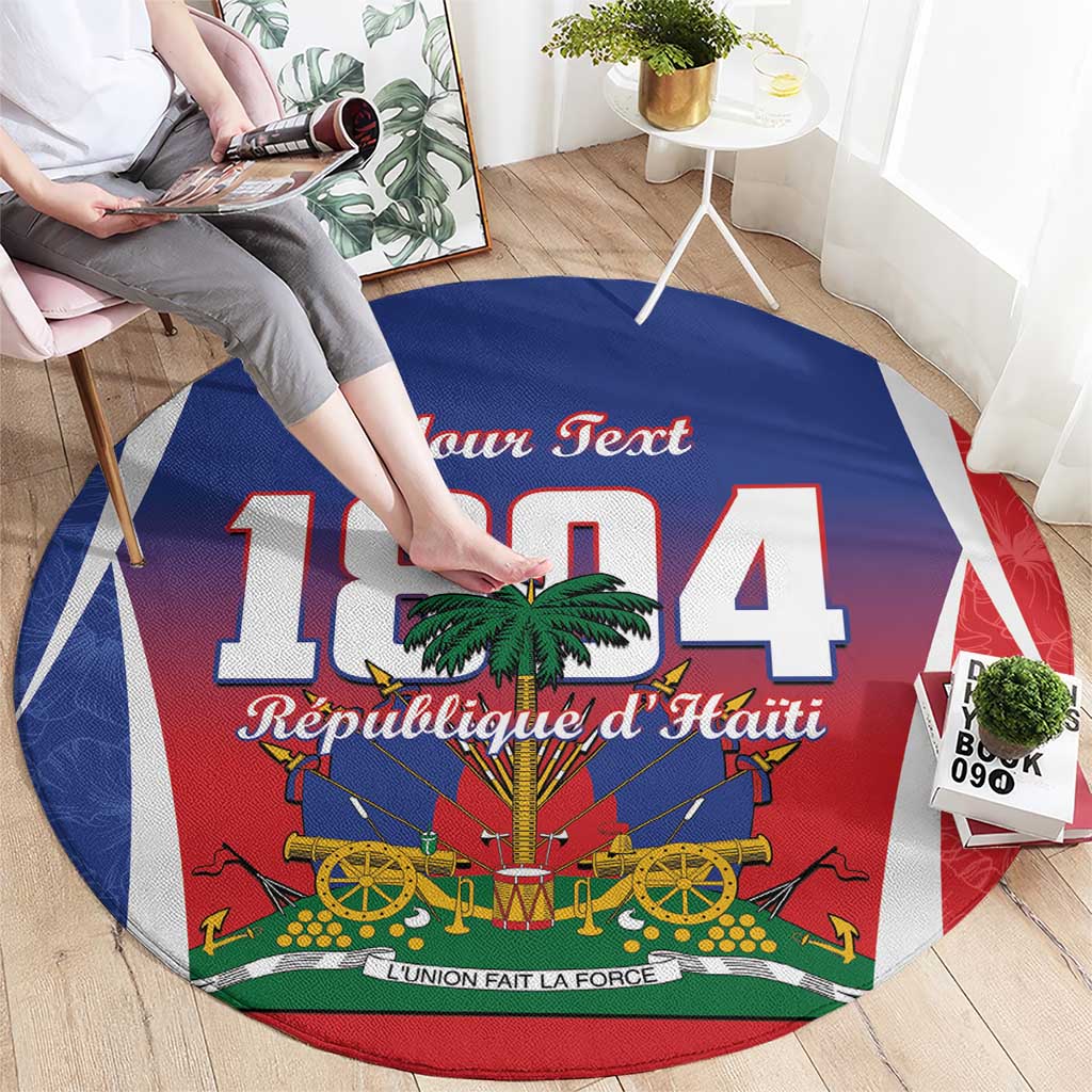 Personalized Haiti 1804 Round Carpet Happy Ayiti Independence Day LT14