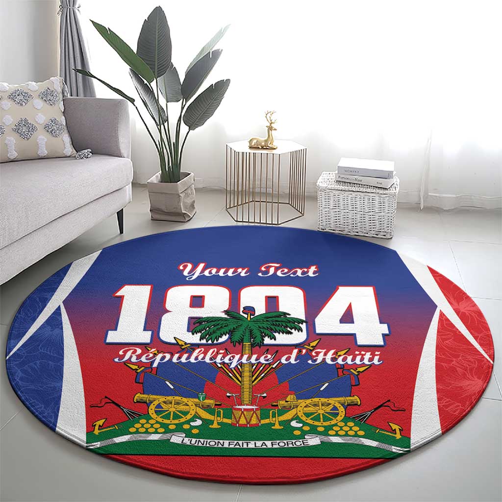 Personalized Haiti 1804 Round Carpet Happy Ayiti Independence Day LT14