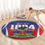 Personalized Haiti 1804 Round Carpet Happy 221st Independence Anniversary
