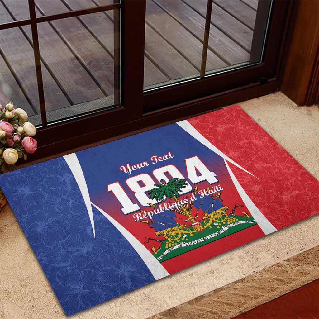 Personalized Haiti 1804 Rubber Doormat Happy Ayiti Independence Day LT14