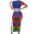 Personalized Haiti 1804 Short Sleeve Bodycon Dress Happy 221st Independence Anniversary - Wonder Print Shop