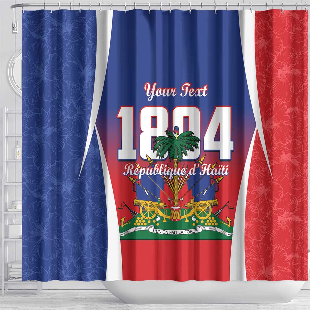 Personalized Haiti 1804 Shower Curtain Happy Ayiti Independence Day LT14