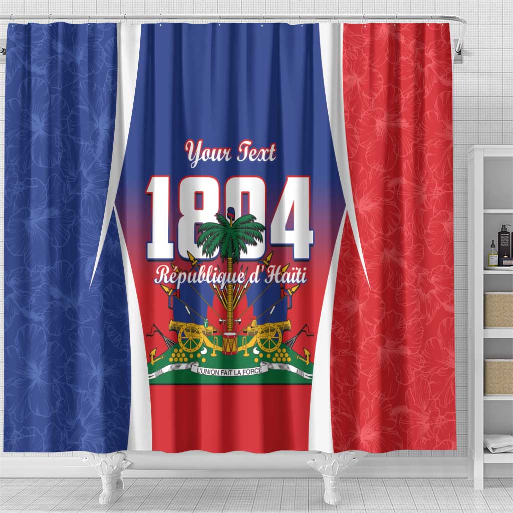 Personalized Haiti 1804 Shower Curtain Happy Ayiti Independence Day LT14