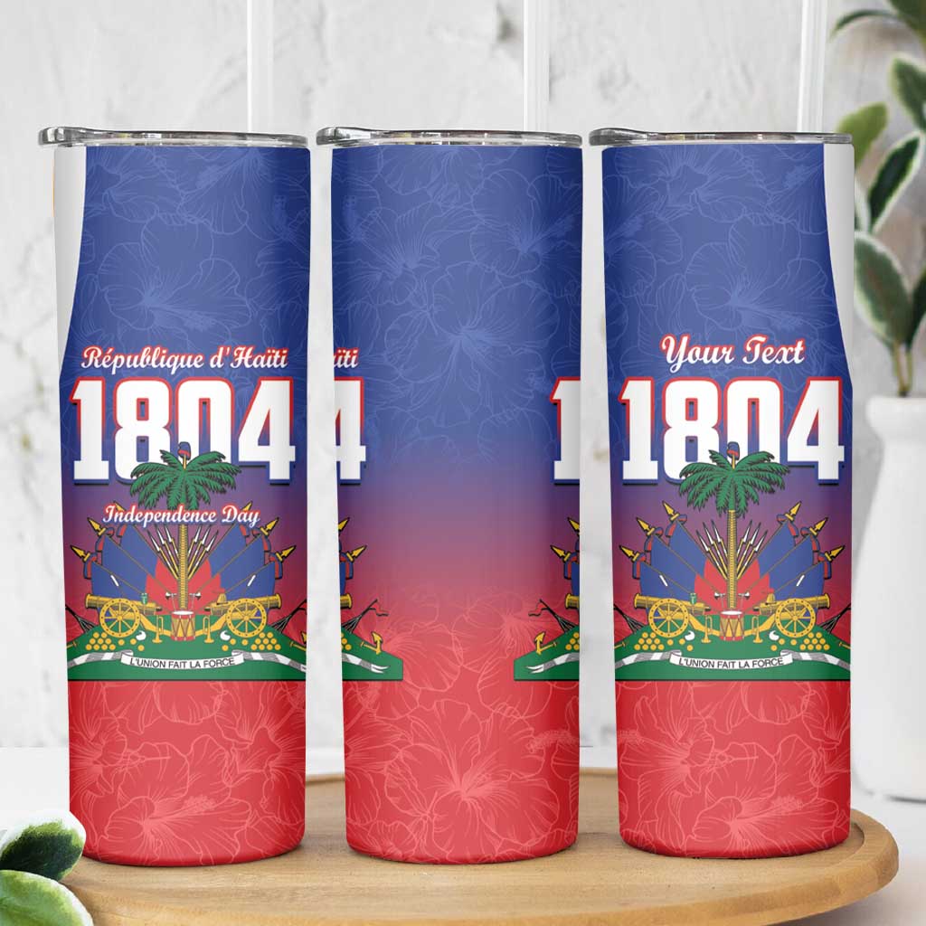 Personalized Haiti 1804 Skinny Tumbler Happy Ayiti Independence Day LT14