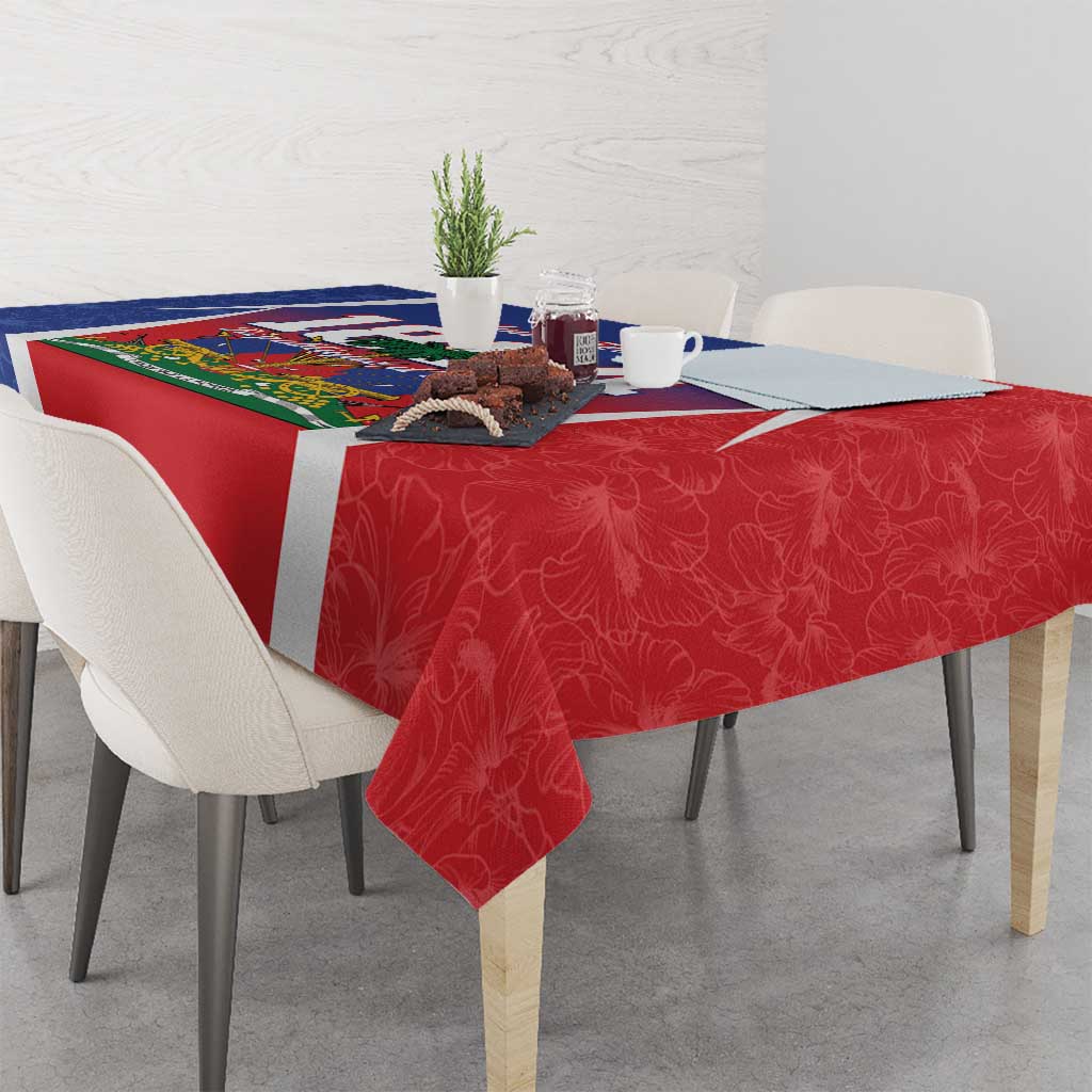 Personalized Haiti 1804 Tablecloth Happy 221st Independence Anniversary - Wonder Print Shop