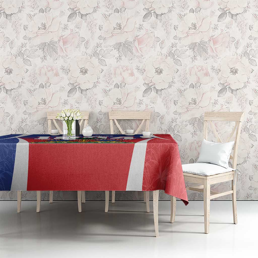 Personalized Haiti 1804 Tablecloth Happy 221st Independence Anniversary - Wonder Print Shop