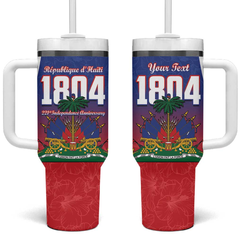 Personalized Haiti 1804 Tumbler With Handle Happy 221st Independence Anniversary - Wonder Print Shop