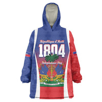 Personalized Haiti 1804 Wearable Blanket Hoodie Happy Ayiti Independence Day LT14