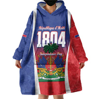 Personalized Haiti 1804 Wearable Blanket Hoodie Happy Ayiti Independence Day LT14