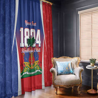 Personalized Haiti 1804 Window Curtain Happy 221st Independence Anniversary - Wonder Print Shop