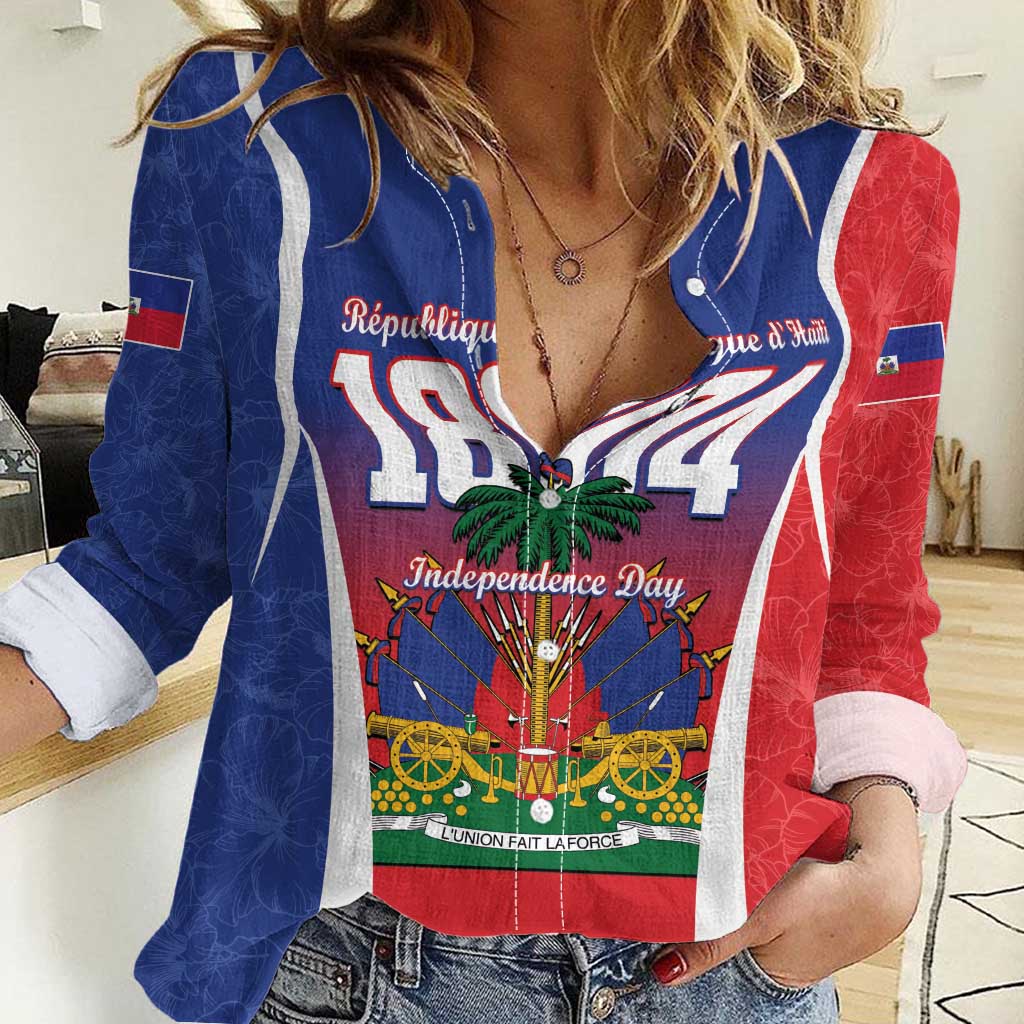 Personalized Haiti 1804 Women Casual Shirt Happy Ayiti Independence Day LT14