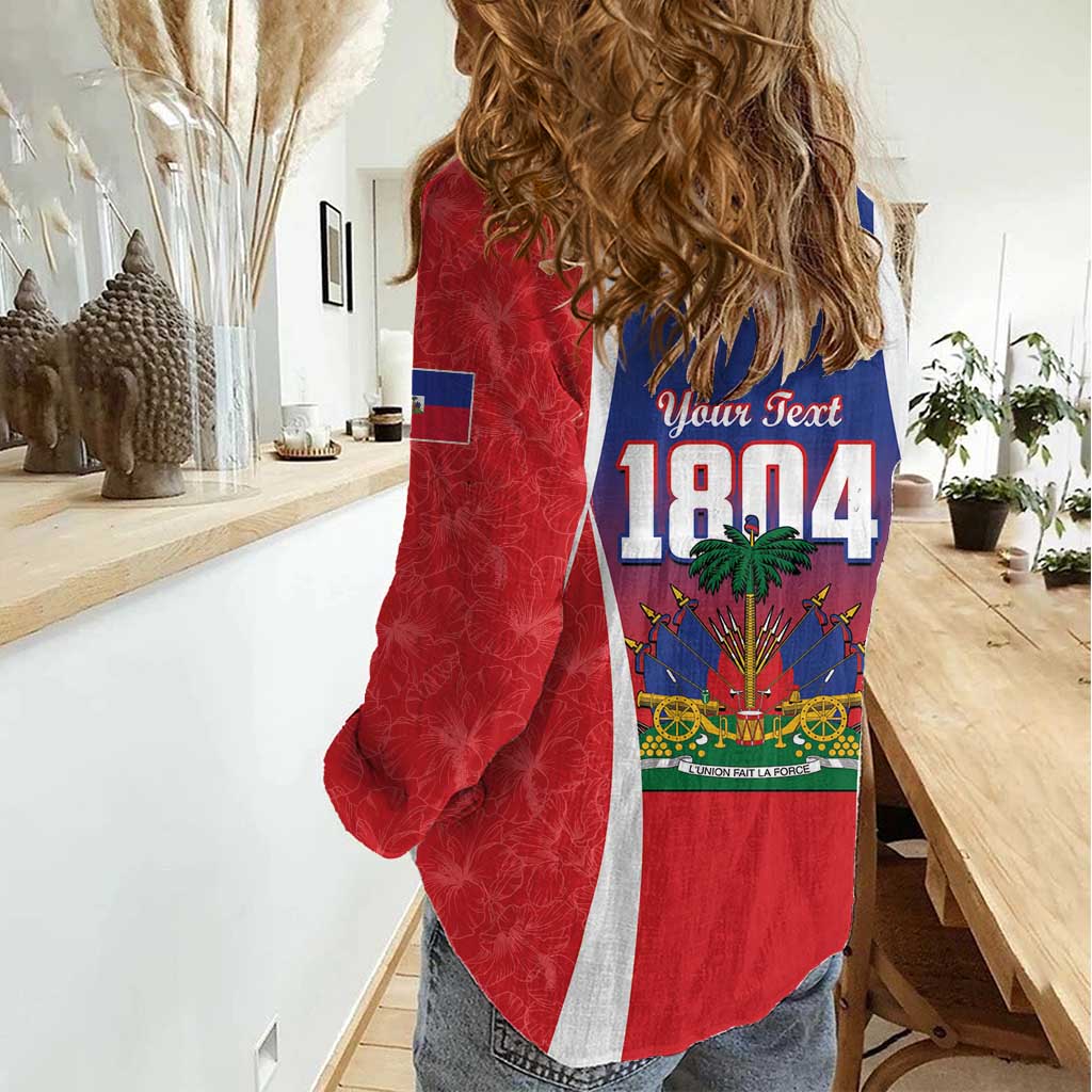 Personalized Haiti 1804 Women Casual Shirt Happy Ayiti Independence Day LT14